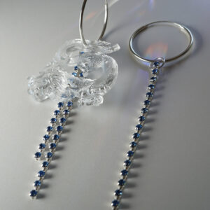 Blue Zoe earrings